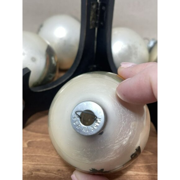 Merry Christmas Ball Ornament With Nativity Scene Multi Language Greeting Set 5 - Picture 6 of 6